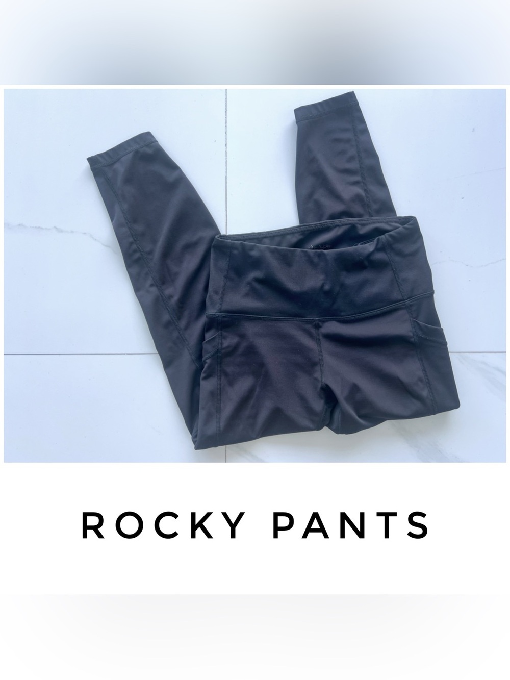 Rocky pants size Small black leggings ankle ⅞